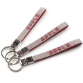 Bling Bling Crystal Short Rhinestone Lanyard Customized Letter Rhinestone Lanyard