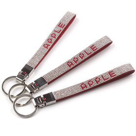 Bling Bling Crystal Short Rhinestone Lanyard Customized Letter Rhinestone Lanyard