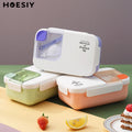 OEM ODM Custom Durable Food Grade Plastic Lunch Bento Box Foldable 1100ml Capacity for Folk Kid Adult Big Storage Lunch Box