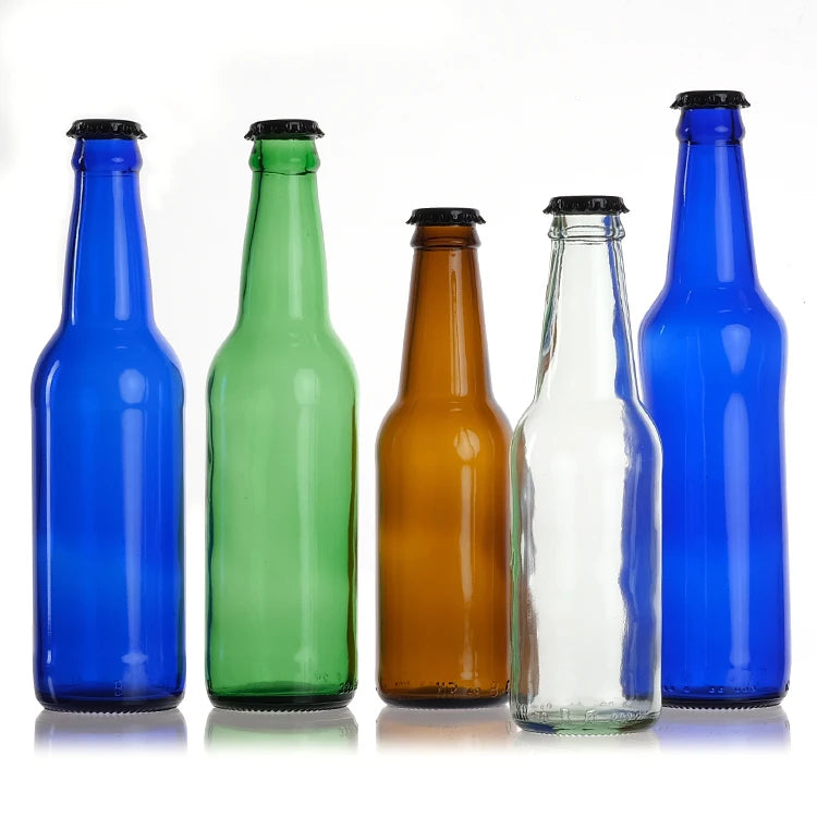 Wholesale Best Selling Recyclable 350ml 530ml 750ml  Glass Beer Bottle With Crown Top