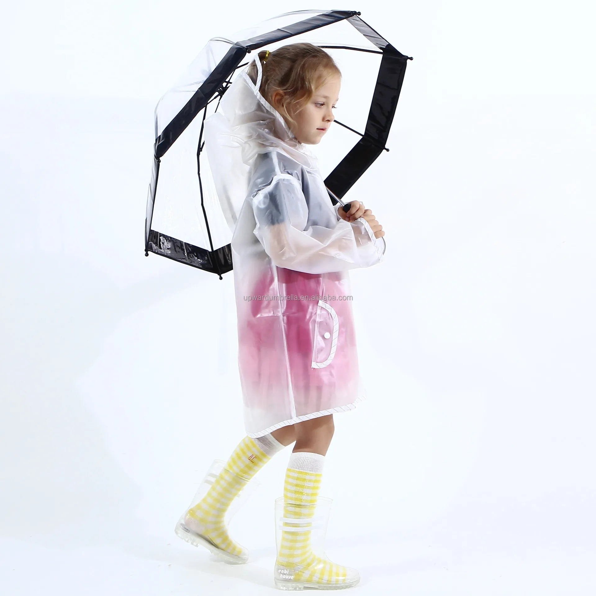 Eva Kids Umbrella Kid Umbrella Plastic Transparent Blank clear Umbrella