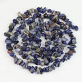 Wholesale Natural Sodalite Chip Stone Beads Blue Gemstone Chips Beads for Woman Bracelets Making 5 - 8mm