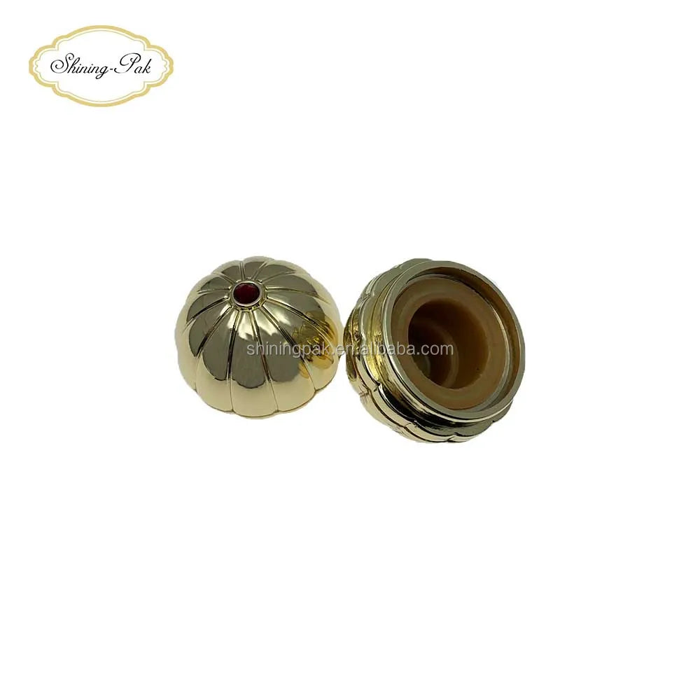 Luxury Gold 15mm Perfume Bottle Tops Smart Hemispherical Metal Zamac Fashionable Luxury Perfume Cap