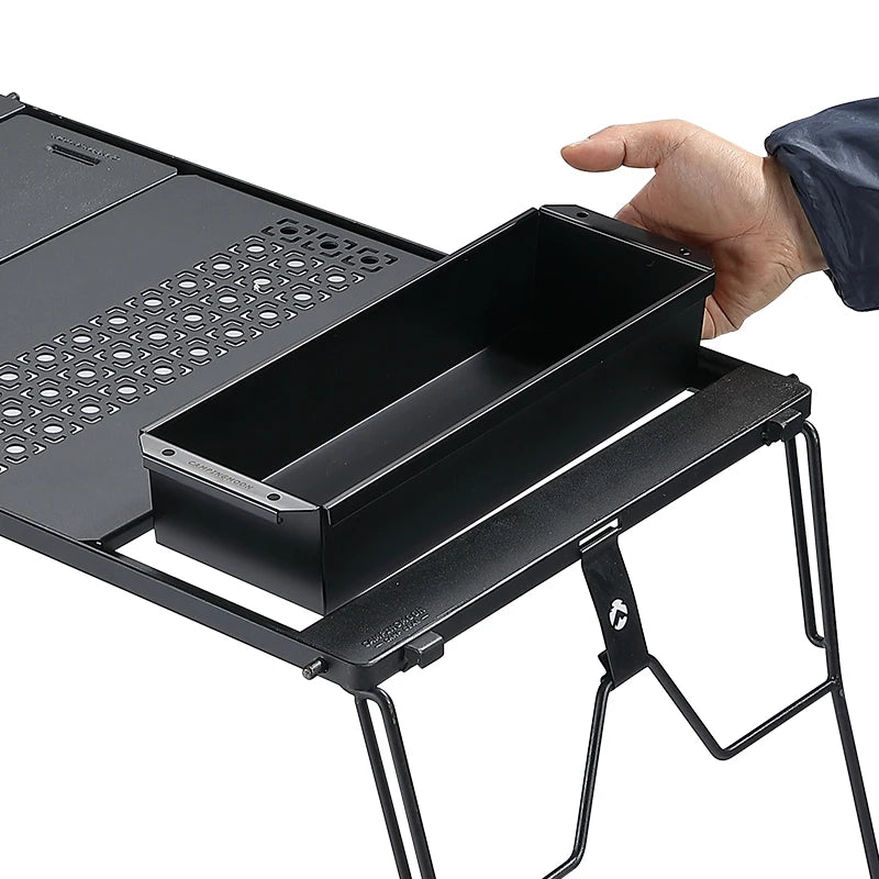 Campingmoon Outdoor Camping Travel Picnic Cutlery Utensil Stainless Steel Food Container Vegetable Box for IGT Table