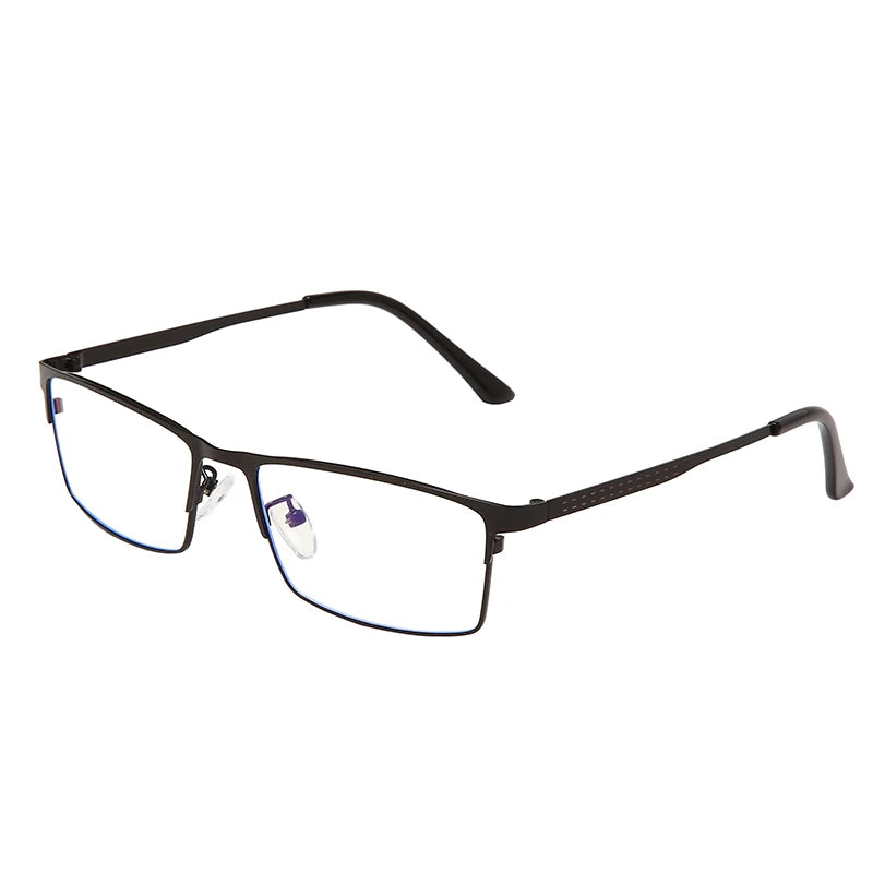 XM7718 1pc Metal Rectangle Full-Rim Frame Blue Light Blocking Good Quality Fashion Unisex Men Women Glass Frame