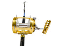 Full Metal CNC 50W 80W Offshore Deep Sea Trolling Fishing Reel 2-Speed Big Game Boat Saltwater Fishing Reels