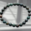 Wholesale 8mm Helitrope Bloodstone Crystal Beads Handmade Gemstone Round Beads Stretch Bracelet