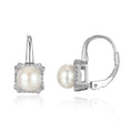 Natural Mother of Freshwater Pearl Jewelry 925 Sterling Silver Earrings