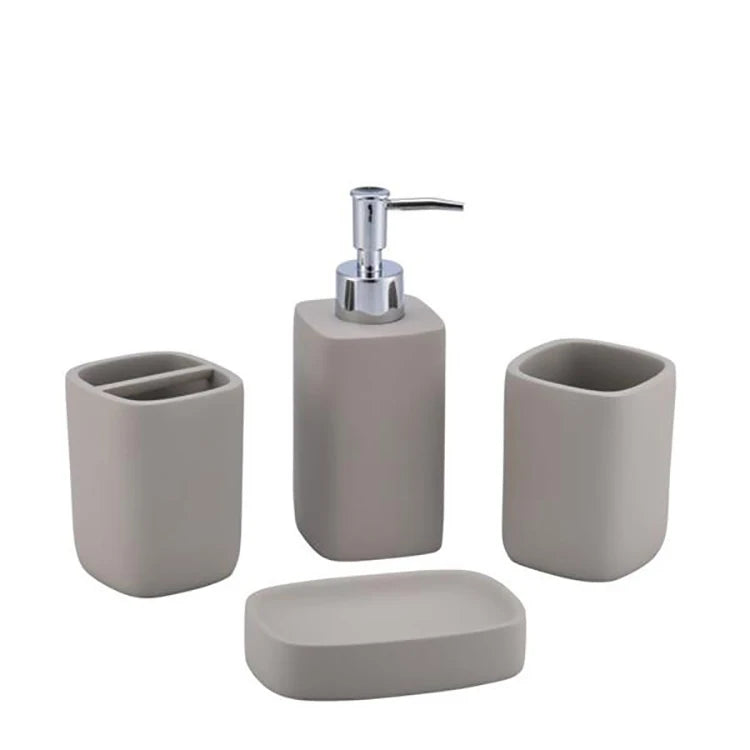 Bathroom Combination Kit Eco-Friendly Hotel Ceramic Set 4-Piece Accessories Best Quality Custom Logo Option Multi-color Options