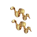 Fashion Accessories Stainless Steel Chic Irregular Wave Earrings Jewelry Women Waterproof Luxury Gold Earrings Fashion Earrings