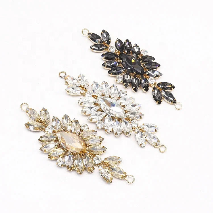 New Arrival DIY Wedding Dress Accessory Crystal Glass Rhinestone Cup Chain 3D Type Sew-On Technics Loose Rhinestones