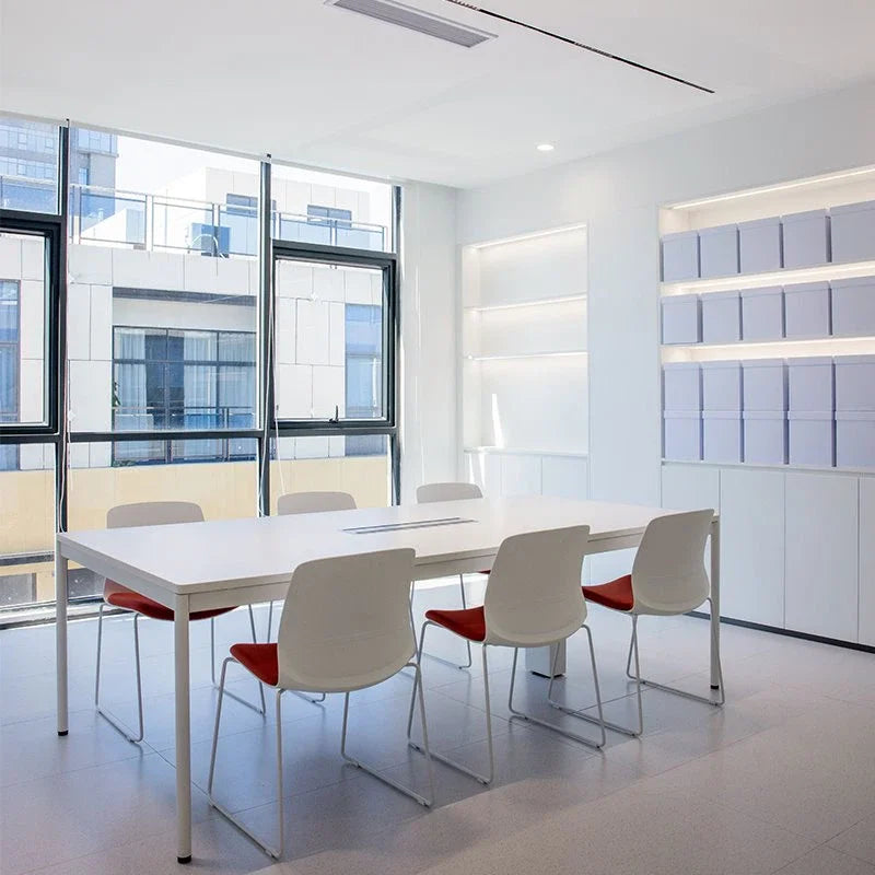 Classroom White Acrylic Conference Room Table for Conference