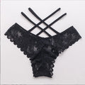 Wholesale Women Sexy Lace Ladies Thongs Women's Seamless Lace Cross Strap Panties