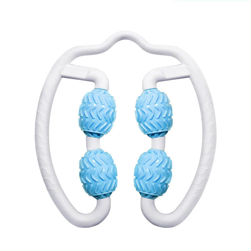 360 Degree Wrapping Handle Massage Roller Leg Calf Deep Muscle Cellulite Remove Patented 3D Rolling Massager