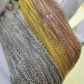 LFH Au750 Cross Cable 18k Chain Necklace 18k Soild Gold Wholesale Gold Jewelry 18k Real Pure 18k Gold Chain