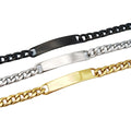Men's Fashion Custom Name Long Bracelet Stainless Steel Adjustable Engraved Name Bracelet Party Gift