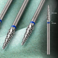 New Cone Carbide Nails Drill Bit 3/32" Rotary Burr Cuticle Clean Bits Milling Cutter for Manicure Nail Salon Tools