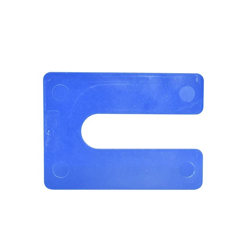 Elehk Popular Plastic Horseshoe Shaped Window Packer Tile Spacers Plastic Shims for Window Tile Leveling U Packer Plastic Packer