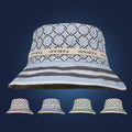 Custom Printed Bucket Cap Two Sided Waterproof Heat Transfers Polyester Reversible Bucket Hat