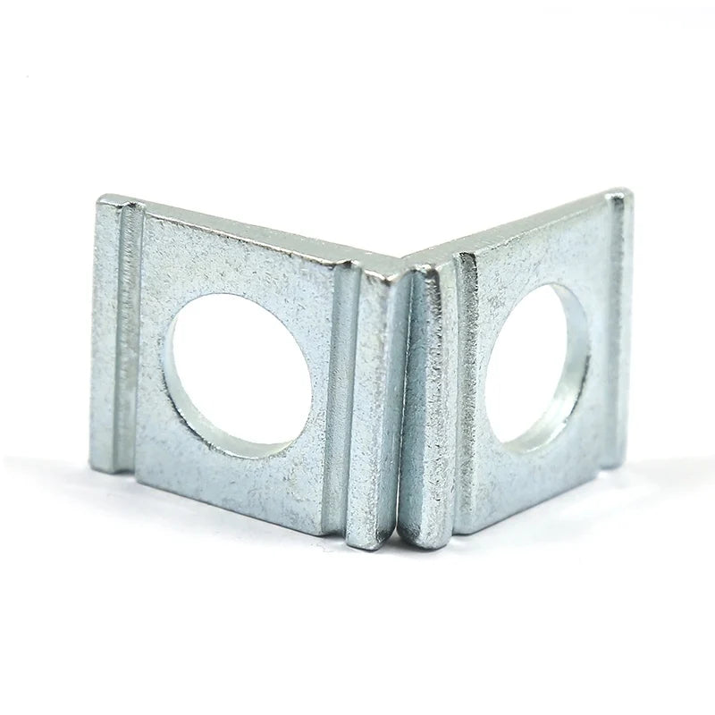 DIN434 Carbon Steel #45 Bevel Washer Square Taper Washers Beveled Square Taper Washers with Round Hole for Slot Section