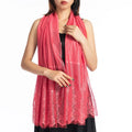 Small Fringed Ladies Hijab New Lace Scarf Tie-Dye Shawl with Temperament Summer Polyester Material