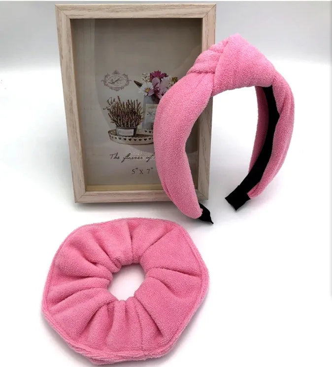 New Terry Towel Absorption Knot Hair Band  Handmade Hair Hoop Hair Accessories