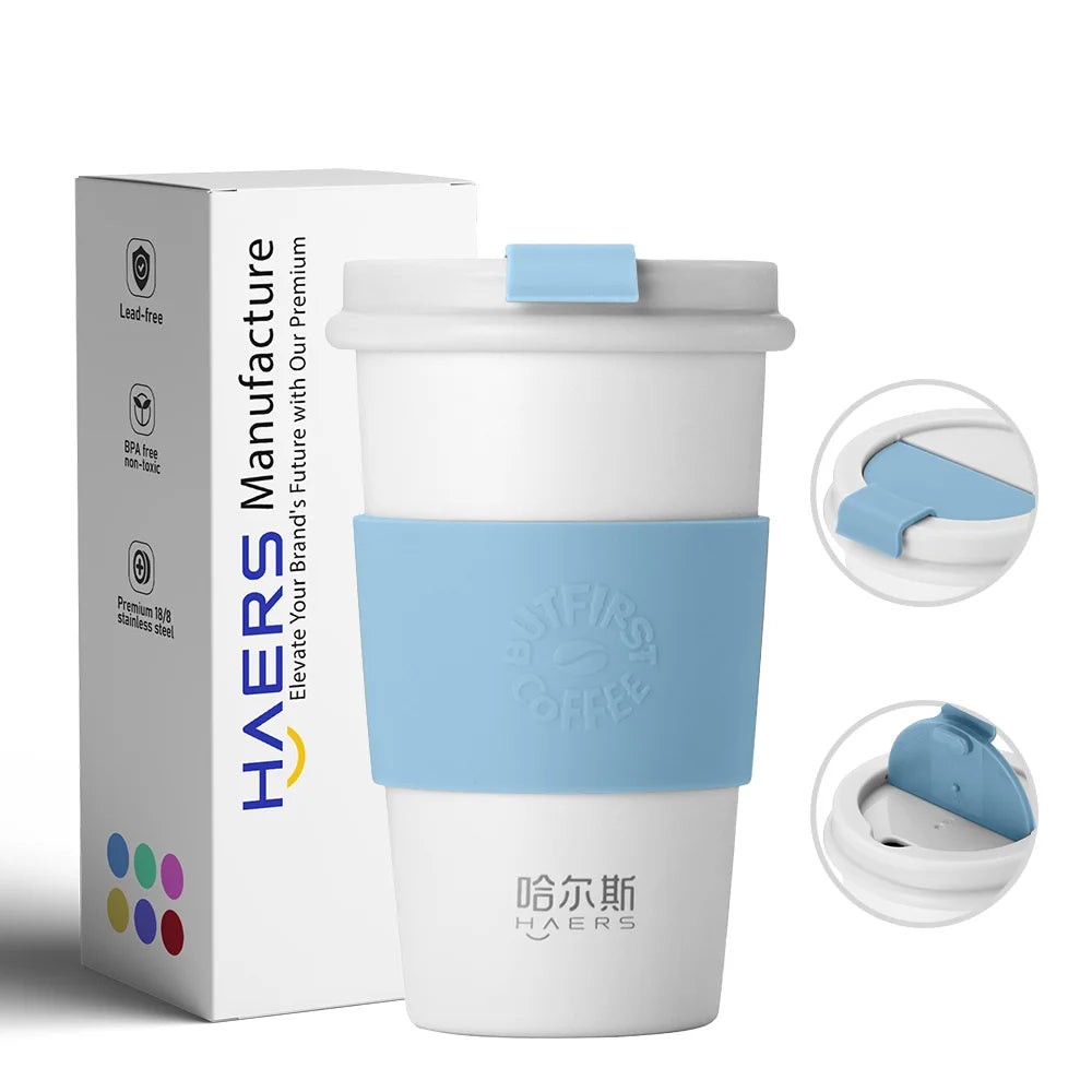 Custom Logo Stainless Steel Tumbler Eco-Friendly Bulk Hot/Cold Thermal Insulation Travel Coffee Mug