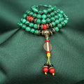Handmade Energy Healing 8mm Green Malachite Meditation 108 Mala Beads Prayer Bracelet Necklace Jewelry