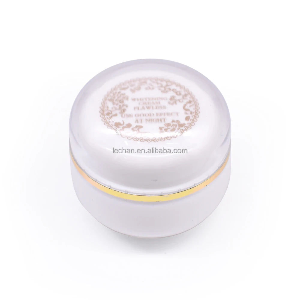 30ml White Double-Layer Protective Printing Glass Jar Thick Wall Fine Packaging for Cosmetic Products