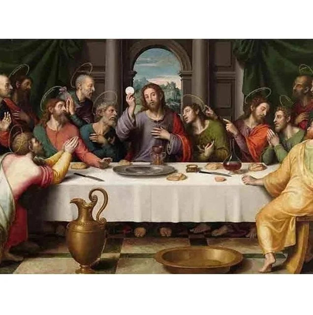 Wholesale Large Size the Last Dinner Diamonds Mosaic Embroidery 5D Diy Religious Diamond Painting Kits for Home Deco Wall Art