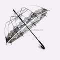 Transparent clear Transparent Umbrella for Rain clear Custom logo Poe Transparent Umbrella