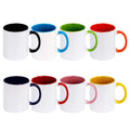 11Oz White Ceramic Coffee Mugs with Customizable Pattern Dishwasher Safe Sublimation Blank Mug 350ml Capacity