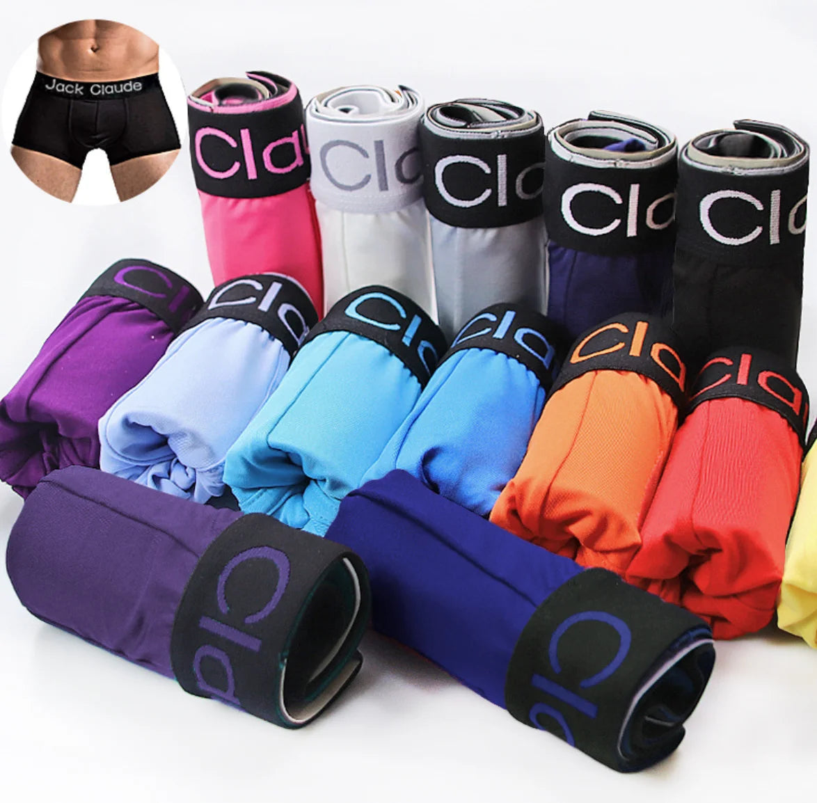 Wholesale Mid-Rise Men's Polyester Printed Boxer Underwear Breathable Knitted Fabric Mid-Waist Briefs