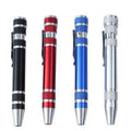 Household Mini 8 in 1 Pocket Screwdriver Custom Multi Tools Gadget Pen Screwdriver Kit Promotional Pen with Screwdriver