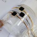 MSX Chunky Snake Chain Bracelet Stainless Steel Waterproof Jewelry 18K Gold Plated Enamel Charms Bracelet for Women Design