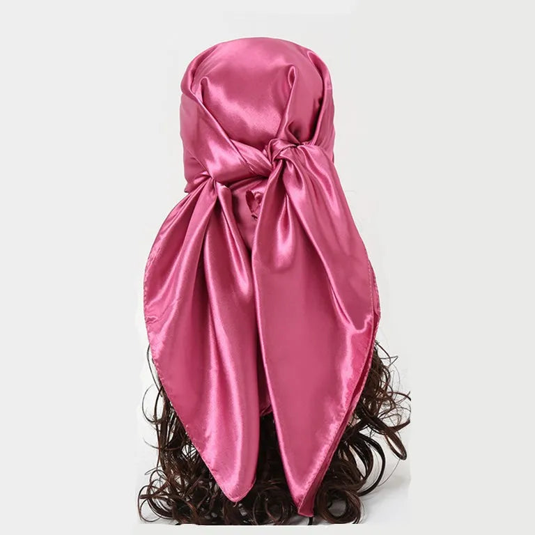 YW102  Wholesale New Women Pure Color Chiffon Modele Vetement Scarf Silk Satin Hijab
