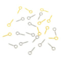Wholesale Children's Stainless Steel Claw Nails Threaded Screw Shape 18K Gold Plated Pointed Sheep Eye Nails Jewelry Charm