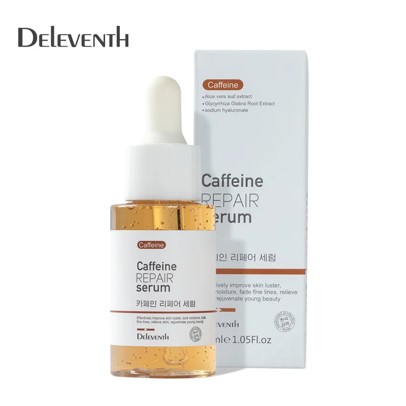 Korean Custom Skin Care DEleventh Caffeine Anti Wrinkles Anti-aging Brightening Organic Face Serum for Glow Facial Serum