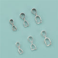 925 Sterling Silver Pendant Bail for Jewelry Making Jewelry Findings Pinch Bail Clasp