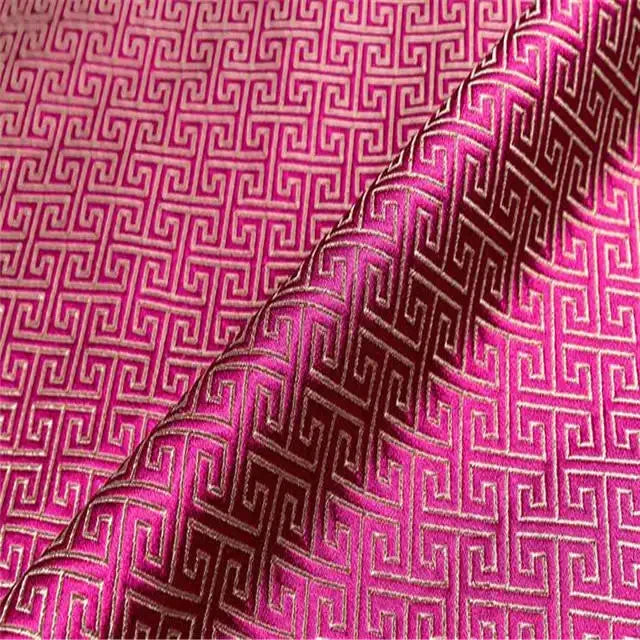 Cheapest Price Popular Chinese Supplier Wholesale Hot Sale Promotion Price Classic Style Tartan Brocade Fabrics for Decoration