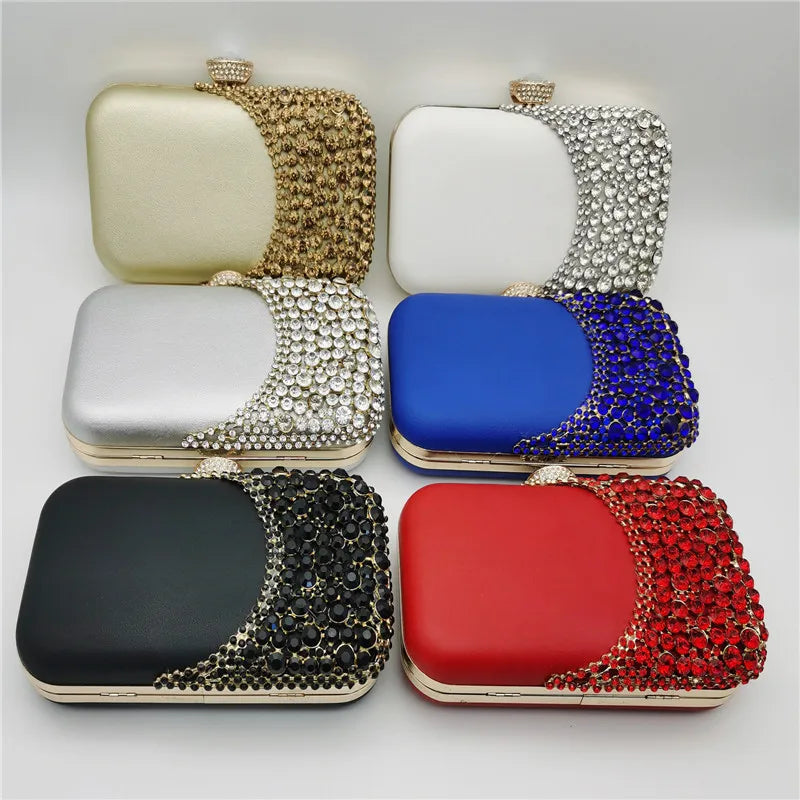 A4335 Wholesale Fashion Diamond Clutch Evening Bag Small Purses Women