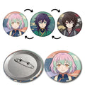 3D Lenticular Motion Flip Anime Pins & Button Badges Tinplate Metal Chinese New Year Theme