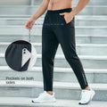 Sports Pants Lightweight Casual Woven Gym Sweatpants Men's Quick-drying Reflective Outdoor with Zipper Pockets 1pcs Plain Dyed