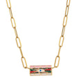 New Fashion Bohemian Geometric Men's Necklace with Evil Eye Beads Charms and Beaded Bracelet