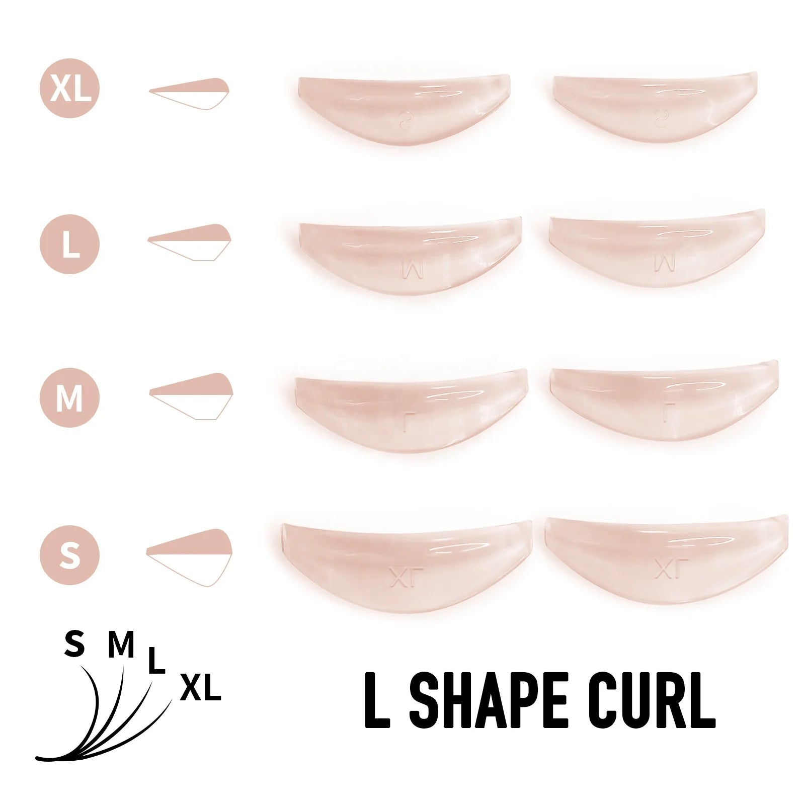 Libeauty Jelly Lash Lift Shields New Design Super Soft Lash Lift Rods Reusable Salon Self Sticky Lash Lift Pads