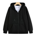 Wholesale High Quality Twill Lining Drop Shoulder Heavy Cotton Zip up Hoodies With Pockets for Men