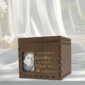 Factory Direct Sale Engraved Wooden Pet Caskets Photo Frame Design for Animal Burial