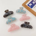 Custom Wholesale Big Acrylic Acetate Hair Claw Set Back Head Ponytail Holder Fashionable Style Jeweled Pearls Hair Claw Clips