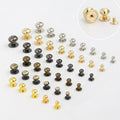 Metal Round Head Rivets for Handbag Double Round Studs Spikes Rivet Customized Fashion Metal Rivet Standard Packaging High Level