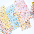 Nekoni  Cartoon Aesthetic  Cow Bear Duck Pig Animal  stickers sheet For Decorative  Stickers